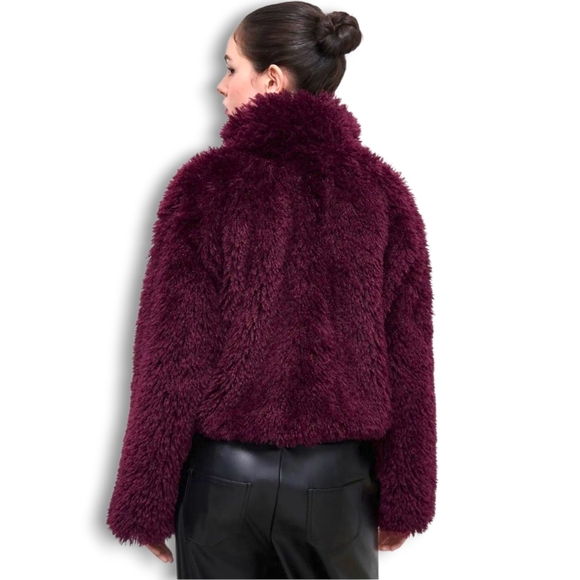 CIDER Fuzzy Faux Fur Pocket Jacket - Picture 5 of 10